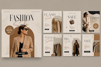 design modern social media posts, marketing graphics and promotional designs