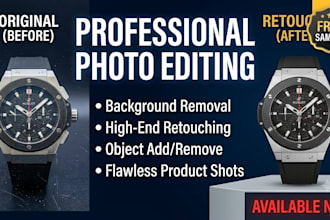 do ai photoshop editing,retouching, and product editing