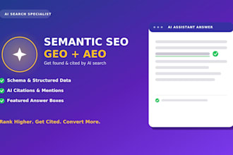 do semantic SEO, GEO, and aeo optimization for ai search