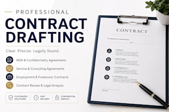 draft, review and redline commercial contracts for startups and businesses