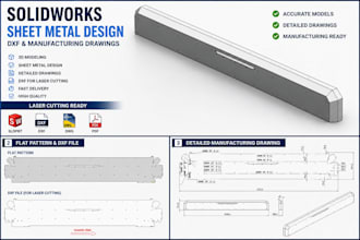 create solidworks sheet metal designs and dxf files