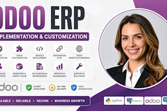 develop customize implement odoo developer odoo erp module odoo website migrate
