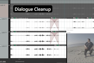 clean up and improve audio for video, film and podcasts