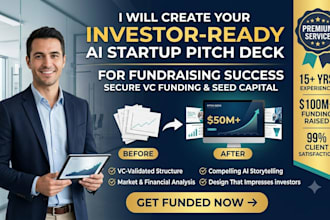 create an investor ready ai startup pitch deck for fundraising