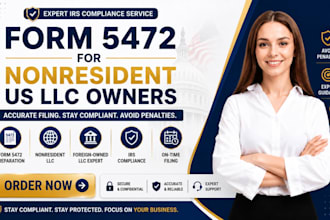 prepare form 5472 for nonresident US llc owners