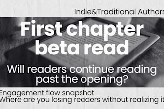 beta read your first chapter for reader retention