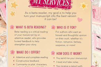 beta reader  honest writing feedback