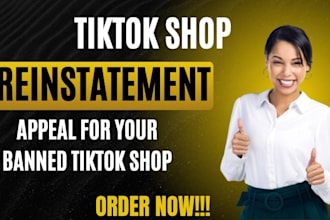 fix tiktok shop reinstatement, write appeal for tiktok shop violation