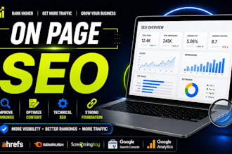 do on page SEO, technical optimization and website audit