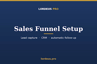 set up your small business sales funnel with lead capture and follow up