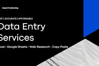 do data entry, copy paste and web research work