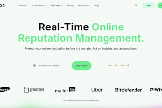 develop ai reputation management app, review tracker app, brand sentiment app