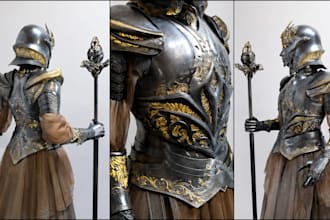 create custom wearable cosplay armor and props for anime and games