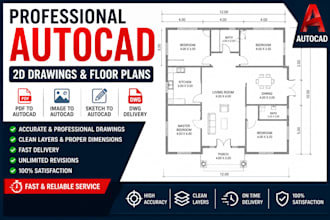 draw, redraw, and convert sketches to autocad