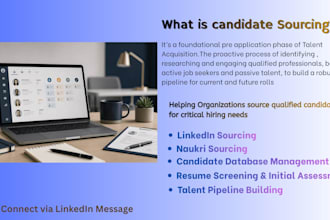 source qualified candidates and screen resumes for hiring