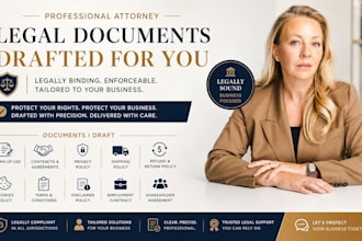 draft terms and conditions, service agreement, privacy policy, nda, mou, eula