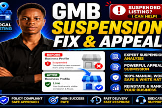 fix your suspended google business profile and submit a strong appeal