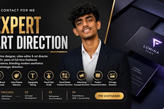 be your professional art director for brand visual identity