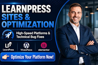 build a premium wordpress learnpress education website lms optimization