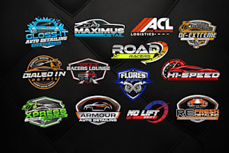 create amazing 3d automotive racing logo design