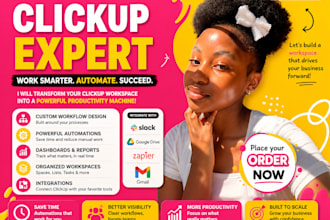 your clickup consultant setup clickup dashboard clickup workflow automation crm