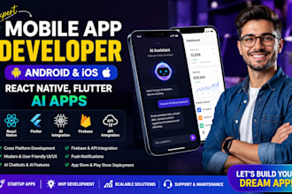 mobile app developer android ios react native flutter ai app