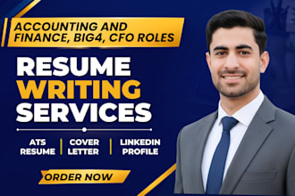 write finance resume, accounting resume, banking CV for big4, cfo, investment