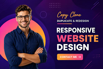 redesign copy clone website and design wordpress website