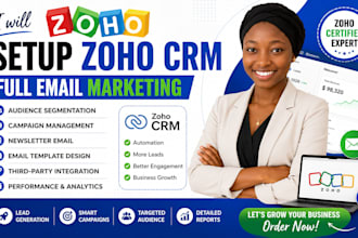 setup zoho crm full email marketing campaign audience segmentation newsletter