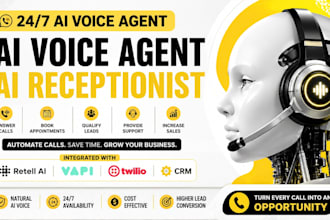 build ai voice agent ai receptionist with retell ai vapi twilio and CRM