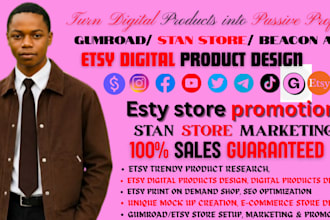 shopify digital product, stan store, stan store setup, beacon ai , gumroad esty
