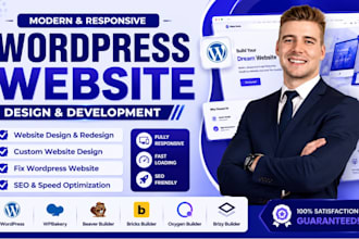 build wordpress website using wpbakery brizy oxygen breakdance or beaver builder