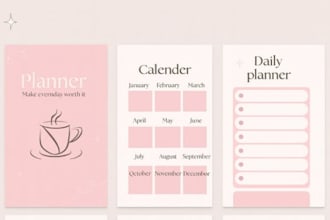 design digital workbook  journal  training manual worksheet and planner