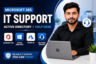 provide microsoft 365 IT support active directory and help desk