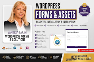 add wordpress contact form setup favicon integrate elementor wpform wp mail smtp