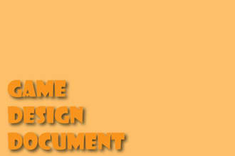 write game design document gdd and game economy, core game mechanics levels