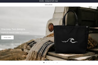 create you a full shopify web experience for your brand