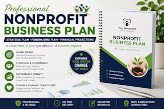 write a nonprofit business plan, strategic plan, and fundraising plan