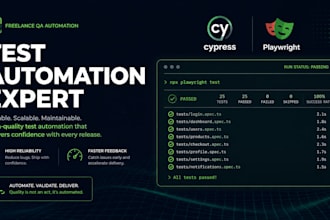 build your cypress or playwright test automation suite