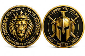 design custom challenge coins, 3d military coins, medals and tokens
