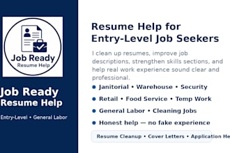 rewrite your resume for entry level and general labor jobs
