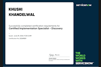 provide training for servicenow certification