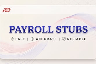 do stubs, form w2, 1040 and 1099 urgent fast