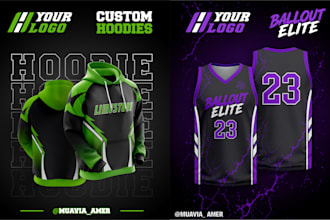 design 3d mockups for custom sportswear uniforms and apparel