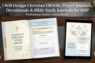 format christian journal, daily devotionals book edit ebook for amazon kdp