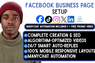 do facebook business page creation and instagram shop setup for business
