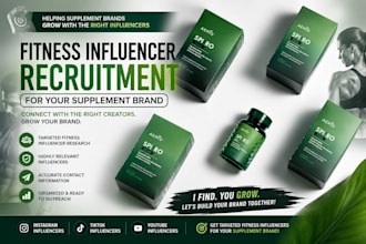 recruit fitness influencers for your supplement brand promotion