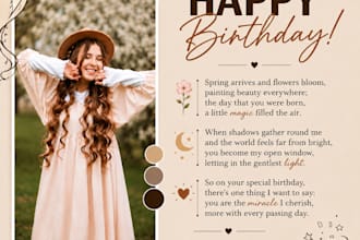 write a personalised and heartfelt poem for any occasion