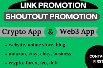 shoutout forex promotion, share crypto link to 90m ig, x, yt,fb, app, web3 users