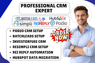 do resimpli rei reply podio investorefuse crm batchleads hubspot data migration